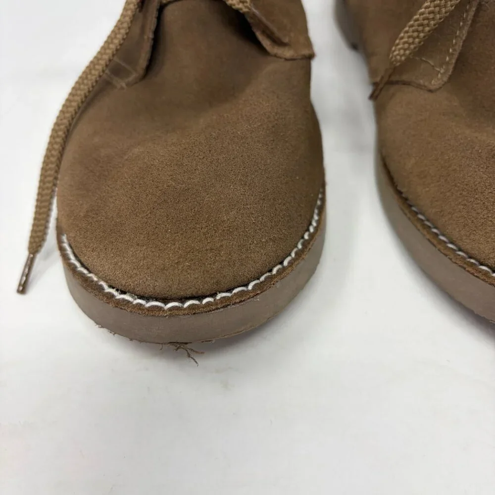 J. Crew Factory Crewcuts boys' desert chukka boots 6 brown suede leather